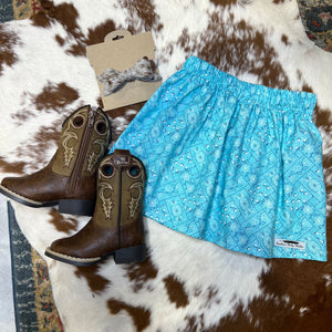 Aqua Bandana Skirt