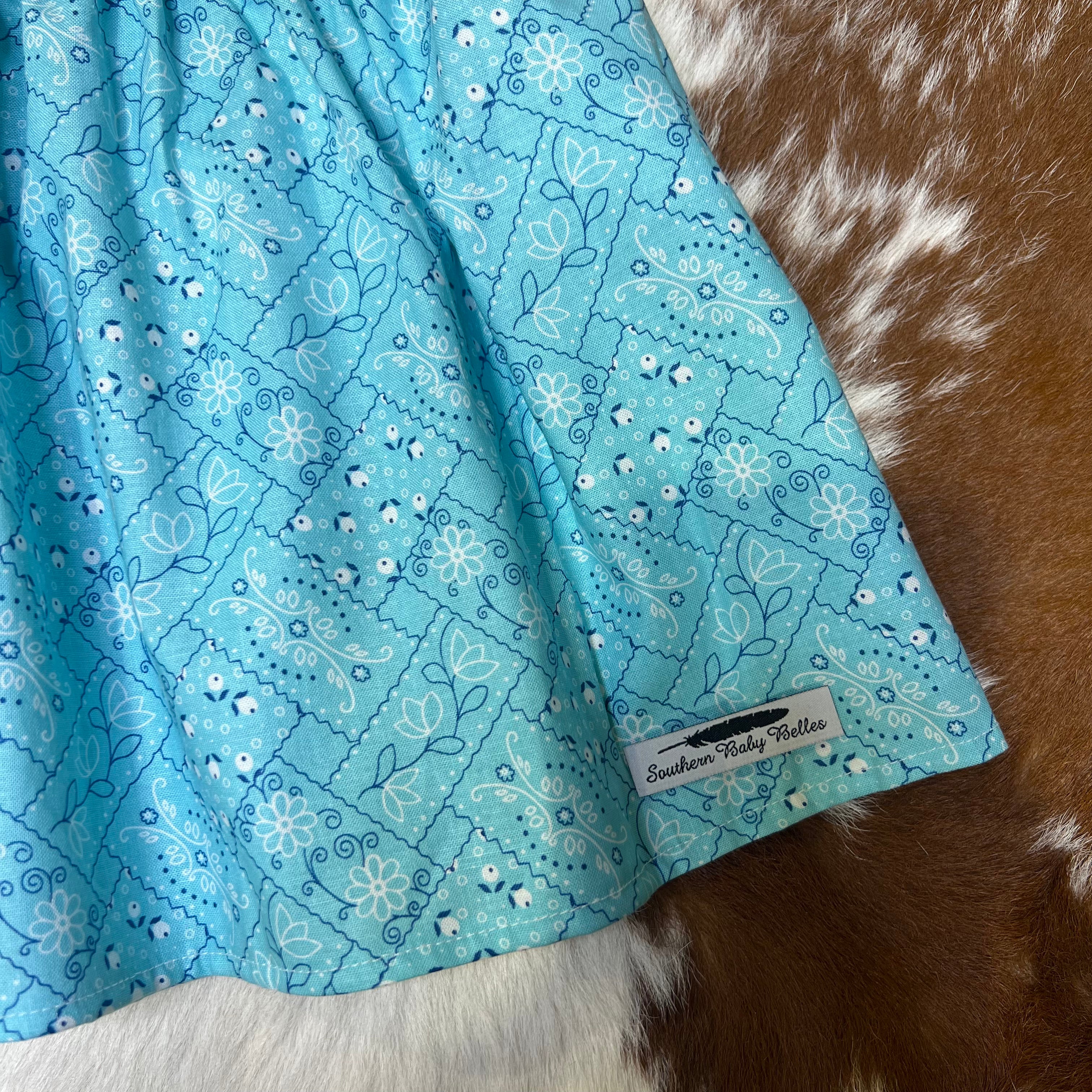 Aqua Bandana Skirt