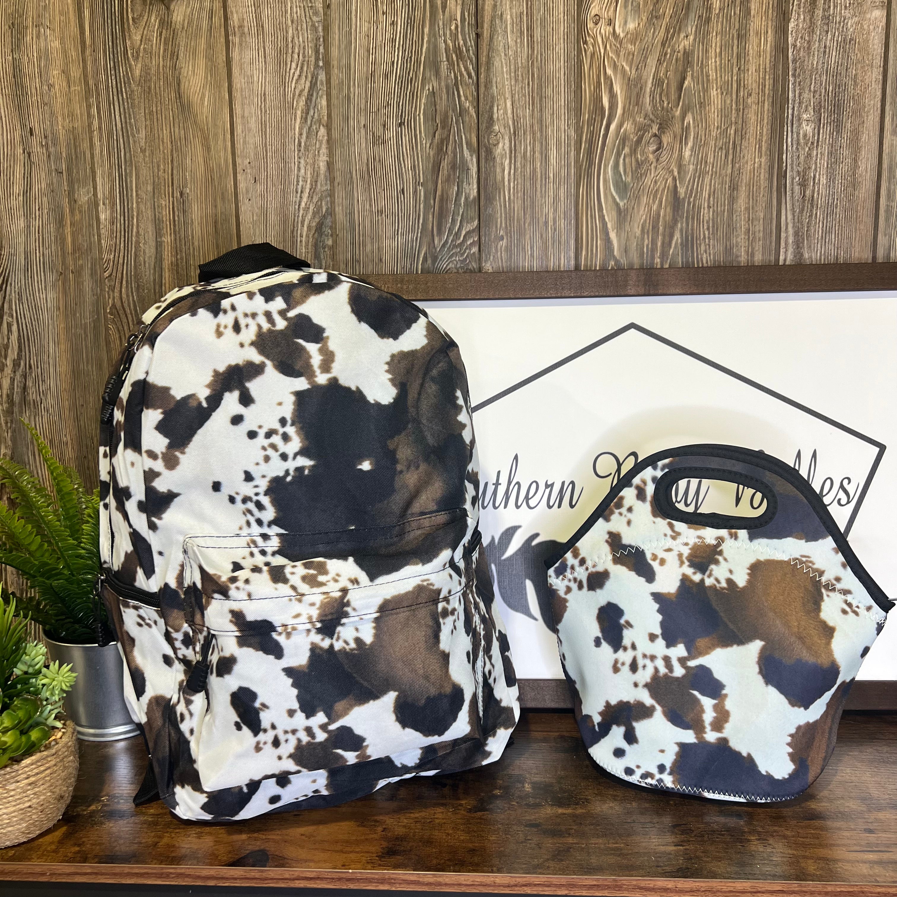 Cow Print Backpack Southern Baby Belles