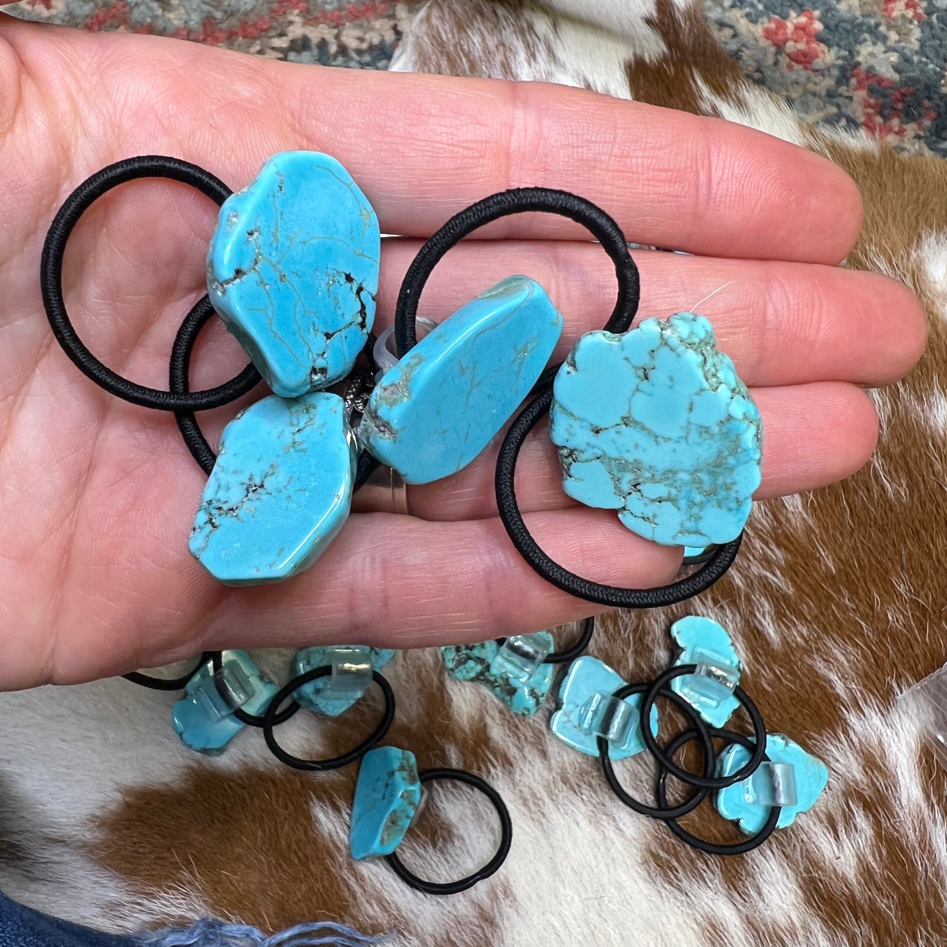 Mini Turquoise Hair Tie